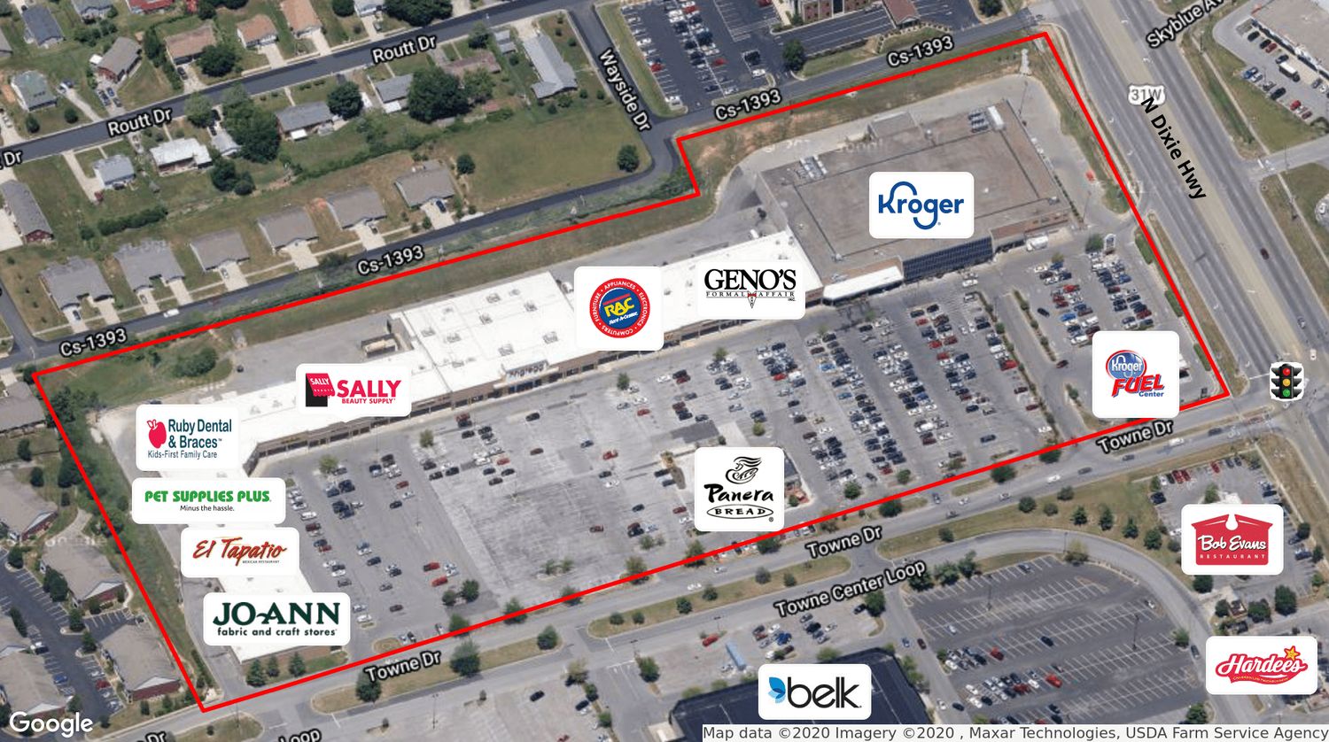 Towne Centre: US Highway 31 West, Elizabethtown, KY 42701